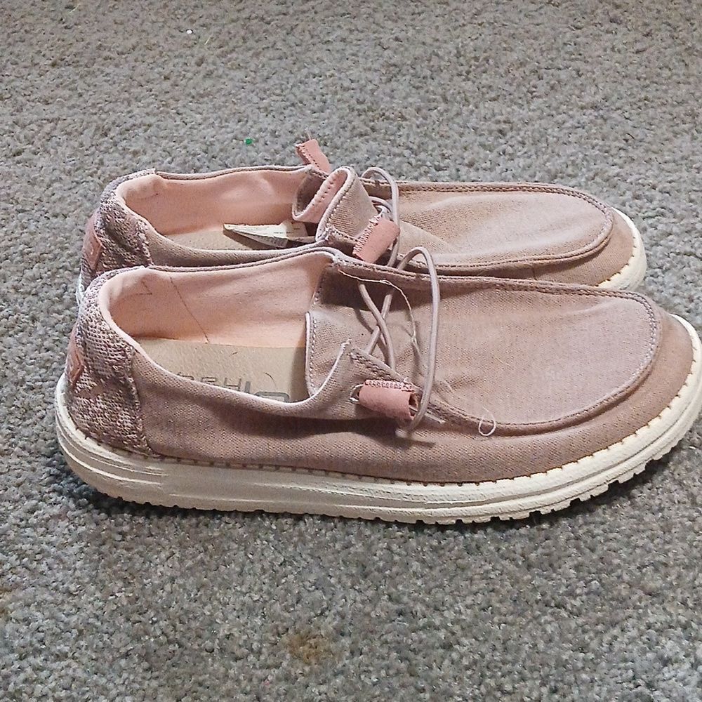 Hey Dude Womens Wendy Stretch Fleece ( Sepia/Rose) Sz 10 EUC - Picture 4 of 7